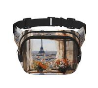 beautiful pylons in the distance Printed multifunctional waist bag, unisex trendy messenger bag, travel sports storage bag