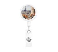 Beautiful Pylons in the Distance Retractable Badge Holder Light and Durable Wear-Resistant for Daily Work Use