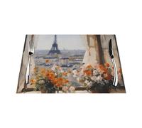 Beautiful Pylons in The Distance Woven Placemat 12x18 Inch - 6 PCS Fashion Pattern Design for Home and Kitchen Decor