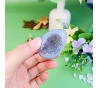 Beautiful Quartz Agate Egg Shaped Crystal geode Home Decoration Gift