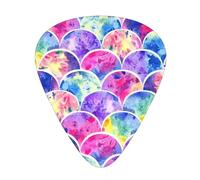 Beautiful Rainbow Colors Mermaid Guitar Picks Set-Premium Abs Material,Various Thicknesses-Enhance Your Playing Experience