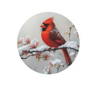 Beautiful Red Bird Round Magnetic Fridge Magnets For Kitchen Durable With Enduring Magnetism
