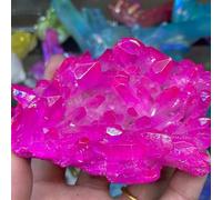 Beautiful Red Flame Aura Quartz Crystal Cluster (Size : 150-190g)