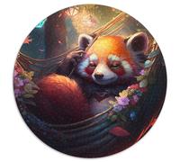 Beautiful Red Panda Adult Jigsaw Puzzles 1000 Pieces Cardboard Jigsaw Ideal for Home & Office Decor, for Birthday 1000pcs (67.5x67.5cm)