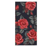 Beautiful Red Rose Flowers Beach Towels Extra Large, Quick Dry Absorbent Multipurpose, Oversized Beach Towel, Sand Free Foldable Lightweight, Travel Towel, For Beach Pool Camping Travel Vacation, 63x3
