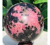 Beautiful Rhodonite Quartz Crystal Ball Reike Ornaments (Size : 600-650g) Gemstone Stone