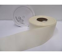 Beautiful Ribbon 1 Full Roll Reel of 50mm x 20 metres Grosgrain Ribbon Ivory Double Sided Ribbed 50 mm 5cm 2" 2 Inch