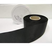 Beautiful Ribbon 2 metres of 50mm Grosgrain Ribbed Ribbon Black Double Sided 50 mm 5cm 2" 2 Inch