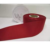 Beautiful Ribbon 2 metres of 50mm Grosgrain Ribbed Ribbon Ruby Dark Red Double Sided 50 mm 5cm 2" 2 Inch