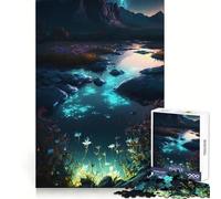 Beautiful River Jigsaws 1000 Pieces for Adults Focus Ability Mindful Escape Interlock Well Meaningful Gift (38x26cm)