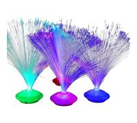 Beautiful RomanticsColor Changing Led FiberOptic Nightlight Lamp Small Chrismas HomeDecoration Centerpiece Sensory Light Crystal Night Light Touch for Kid Usb Powered Colorful Fiberoptic Starlight