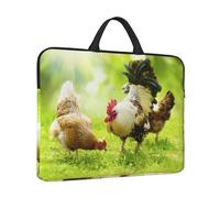 Beautiful Rooster Hen Print Protective 14 Inch Laptop Case,Laptop Sleeve With Handle Compatible,Carrying Computer Bag