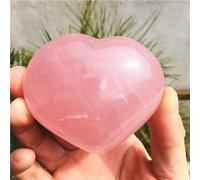 Beautiful Rose Crystal Heart Quartz Gemstone Heart-Shaped Crystals Gift 1pcs