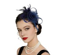 Beautiful Rose Feathered Headband Vintage Design Hair Decors Elegant Evening Accessory Great for Dressing Up Outfits Ornament