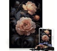 Beautiful Rose Flowers Jigsaw Puzzle for Teenagers 1000 Pieces Logical Think Tranquil Escape Seamless Lock Holiday Treat (38x52cm)