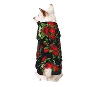 Beautiful Rose Gift Print Dog Hoodie For Small Dogs, Warm, Soft, And Breathable Sweatshirt, Easy To Wear Jumper, Pet Winter Weather Coat Pullover