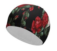 Beautiful Rose Gift Swim Cap, Comfortable Swimming Cap for Women Men, Waterproof for Training Pool & Beach
