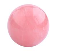 Beautiful Rose Quartz Sphere Crystal Ball with Base Ball Decorative Ball for Home Table Room Office Wedding Ornaments,10cm/3.9in