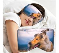 Beautiful Rough Collie, Sleep Mask for Home Travel, Full Eye Covers Light Blocking Eye Mask Sleep Eye and Ear Muffs