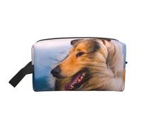 Beautiful Rough CollieMakeup Trave Bag for Women,Cosmetic Large Capacity Organizer