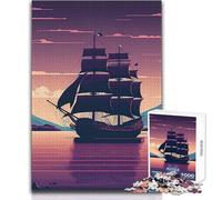 Beautiful Sailing Ship Jigsaws 1000 Pieces for Teenagers Strategic Thinking Learning Game Ideal Meaningful Gift for Any Event Size 50x75cm