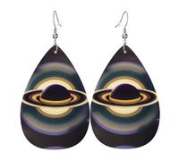 Beautiful Saturn Pattern teardrop earrings, fashionable earrings suitable for work/dating/vacation