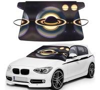 Beautiful Saturn Print Universal Car Windshield Snow Cover, Front Window Protection Cover for SUVs, Trucks & Autos
