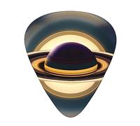 Beautiful saturn the 12-piece guitar picks include three picks: thin, medium and heavy. suitable for electric, acoustic and bass guitars of all strengths