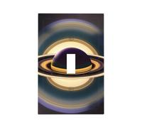 Beautiful Saturn Unbreakable Polycarbonate Switch Plate-Modern 1 Gang Light Cover for Home Office with Matching Screws