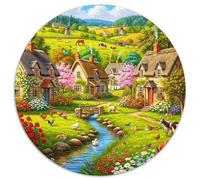 Beautiful Scenery 1000 Pieces Jigsaws Scenery Round Jigsaw Jigsaw Puzzles for Adults And Kids Challenging Puzzles 1000pcs (67.5x67.5cm)