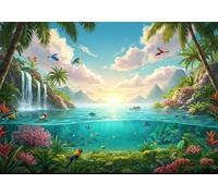 Beautiful Scenery 4000 Piece Jigsaw Puzzles for Adults, Colourful, Challenging & Brainteasing Adult puzzles 4000 Pieces Birds, Fun jigsaws for The Whole Family 56x34 inch