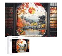 Beautiful Scenery at Fuji, 1000 PCS Decorative Wooden Puzzle, Year-End Present - for A Rewarding Weekend Challenge