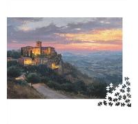 Beautiful Scenery of Italy Jigsaw Puzzles Sunset Challenge Toy Educational Games Home Decoration for Adults& Teenager Age 14 Years Up 1000pcs (75x50cm)