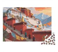 Beautiful Scenery of The Potala Palace in China1000 Adult Puzzles,China's Beautiful Scenery 1000 Puzzle Educational Games, Home Decoration Puzzles1000pcs (75x50cm)
