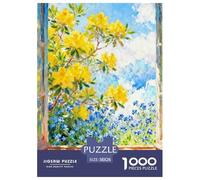 Beautiful Scenery of The Window Jigsaw Puzzles Puzzle for Adults Kids. 1000 Pieces Flower Whimsical Challenge Toy Educational Game Home Decoration for Educational Games Gifts 38x26cm/1000pcs