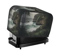 Beautiful Scenery Toaster Cover 2 Slice, Waterproof Bread Machine Covers with Pockets Universal Size Kitchen Small Appliance Cover with Handle, Dust and Fingerprint Protection