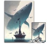 Beautiful Sea Creature Jigsaw Puzzles 1000 Pieces for Adults Puzzles for Adults Creative Family Game & Home Decor for Teenagers 1000 PCS(75x50cm)