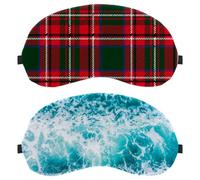 Beautiful Sea Ocean Water Wave Surface 2-Pack Light-Blocking Soft Breathable Blindfold Sleeping Masks