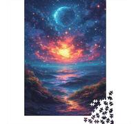 Beautiful Sea of Colored Stars Puzzle Unique Home Decor Premium Cardboard Jigsaw Puzzle for Adults Teen Unique Gift 300pcs (40x28cm)