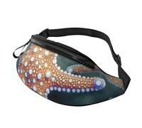 Beautiful Sea Theme Printed Personalized Waist Bag, Lightweight and Versatile Crossbody Bag for Everyday and Outdoor Adventures