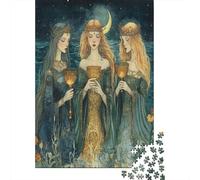 Beautiful Sea Witch Jigsaw Puzzles Golden Holy Grail Challenge Toy Educational Games Home Decoration for Adults& Teenager Age 14 Years Up 70x50cm/1000pcs