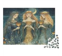Beautiful Sea Witch1000 Piece Impossible for Adults Games Gifts Kids Challenge JigsawGolden Holy Grail
