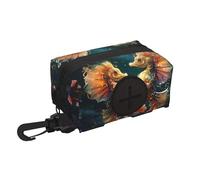 Beautiful Seahorse Couple Pet travel garbage bag storage bag Essentials for hiking or camping in the countryside Ensure you have an enjoyable experience