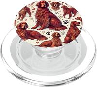 Beautiful Setters Dogs Pattern Cute Irish Setter PopSockets PopGrip for MagSafe