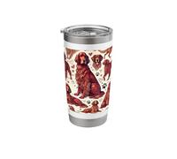Beautiful Setters Dogs Pattern Cute Irish Setter Stainless Steel Insulated Tumbler
