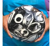 Beautiful Shell Thousand Eye Stone Jasper Quartz Crystal Ball Sphere Ornaments (Size : 800-850g)