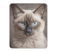 Beautiful Siamese Cat Rubber Mouse Pad