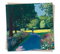 Beautiful Simple Garden Design Card For All Occasions - Flowers, Nature, Lovely, Bike, Cyclist - Birthday, Anniversary, Note - For Friend, Bestie, Special Someone, Partner, Relative, Men, Women