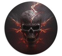 Beautiful Skull 1000-Piece Jigsaw Puzzle Cardboard Jigsaw for Mother'S Day, Birthdays, Christmas 67.5x67.5cm