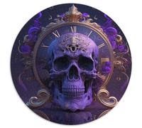 Beautiful Skull 1000-Piece Jigsaw Puzzle Cardboard Jigsaw for Mother'S Day, Birthdays, Christmas 67.5x67.5cm